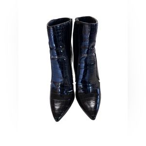 SNAKESKIN PATTERNED BOOTS